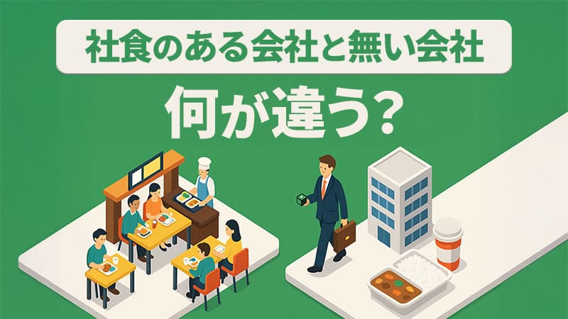 社食のある会社と無い会社何が違う？