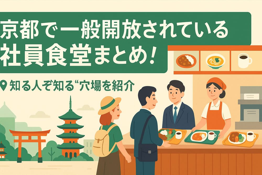 京都で一般開放されている社員食堂まとめ！“知る人ぞ知る”穴場を紹介