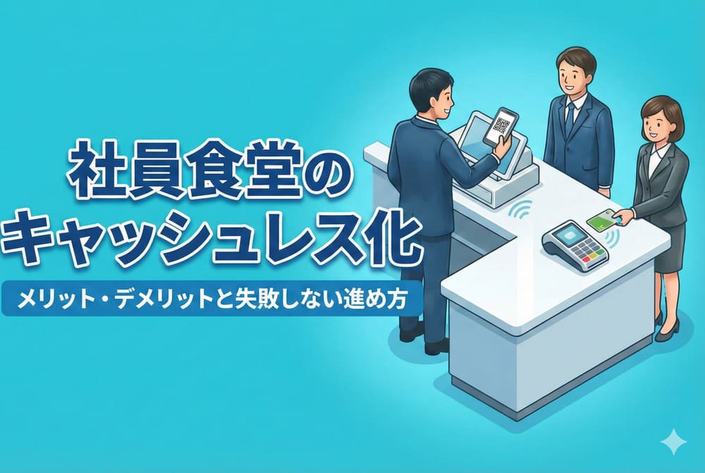 社員食堂のキャッシュレス化｜メリット・デメリットと失敗しない進め方