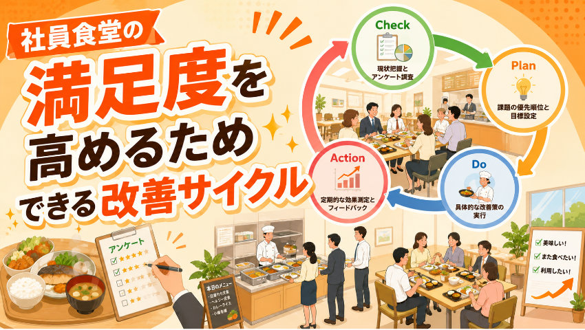 社員食堂の満足度を高めるためにできる改善サイクル