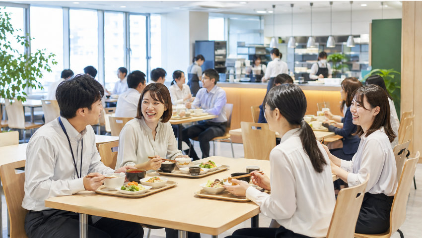 社員食堂の様子